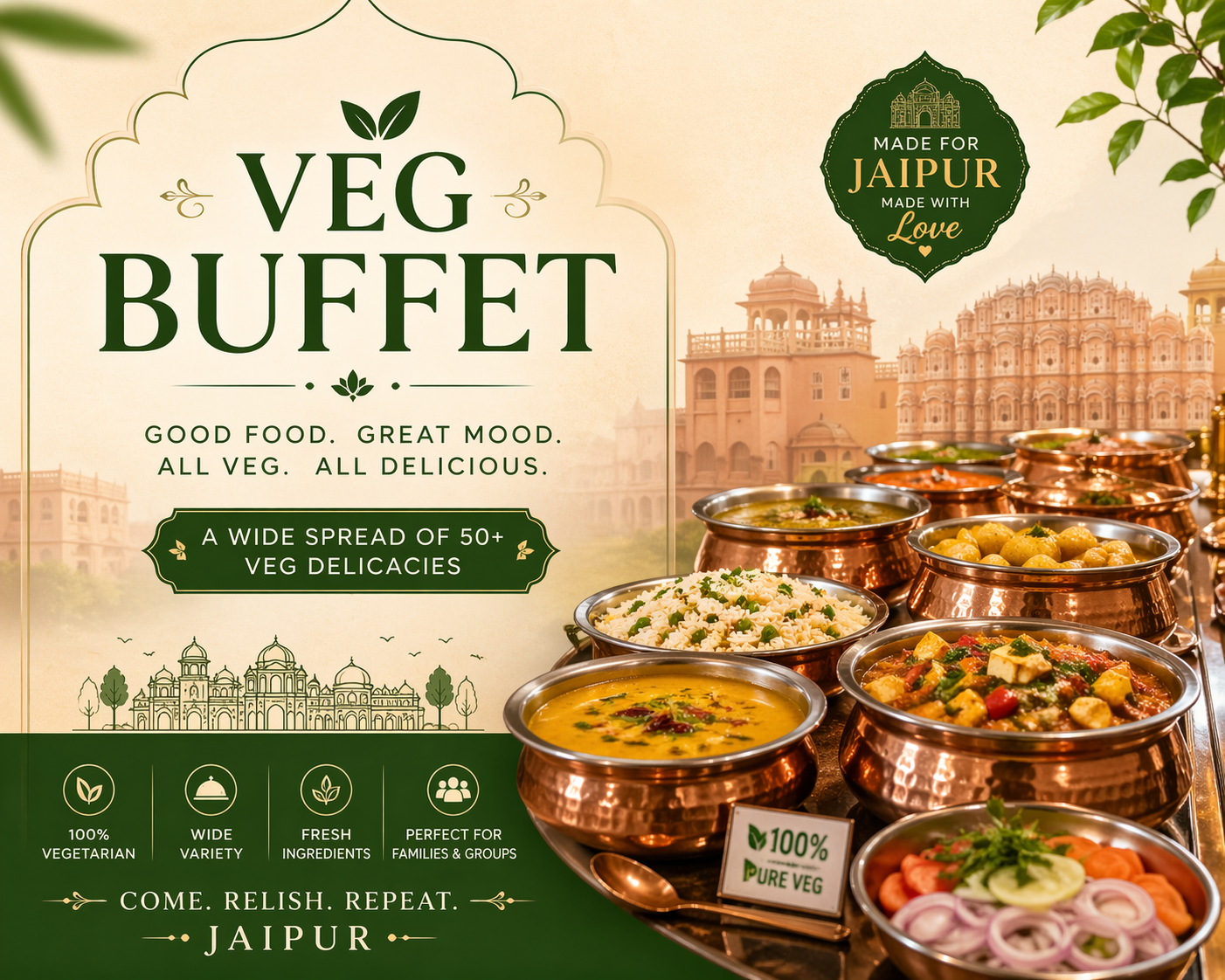 Veg Buffet in Jaipur