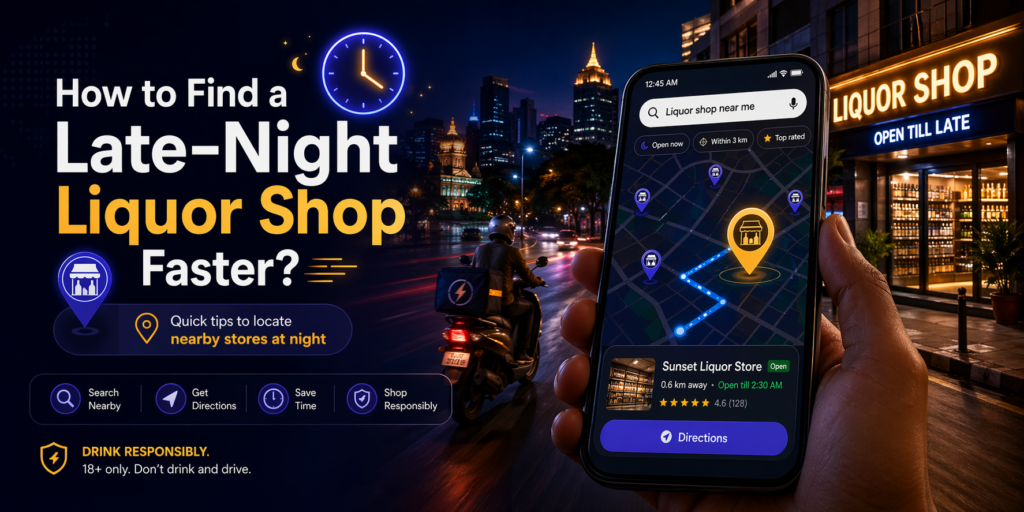 How to Find a Late-Night Liquor Shop Faster?