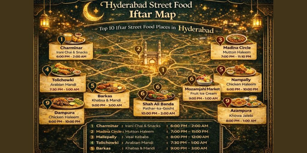 Top 10 Iftar Street Food Places in Hyderabad