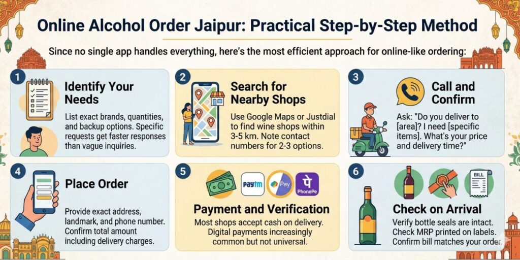 Online Alcohol Order Jaipur: Practical Step-by-Step Method