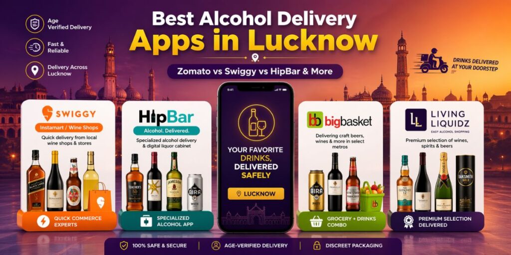 Comparison | Best Apps for Alcohol Delivery in Lucknow