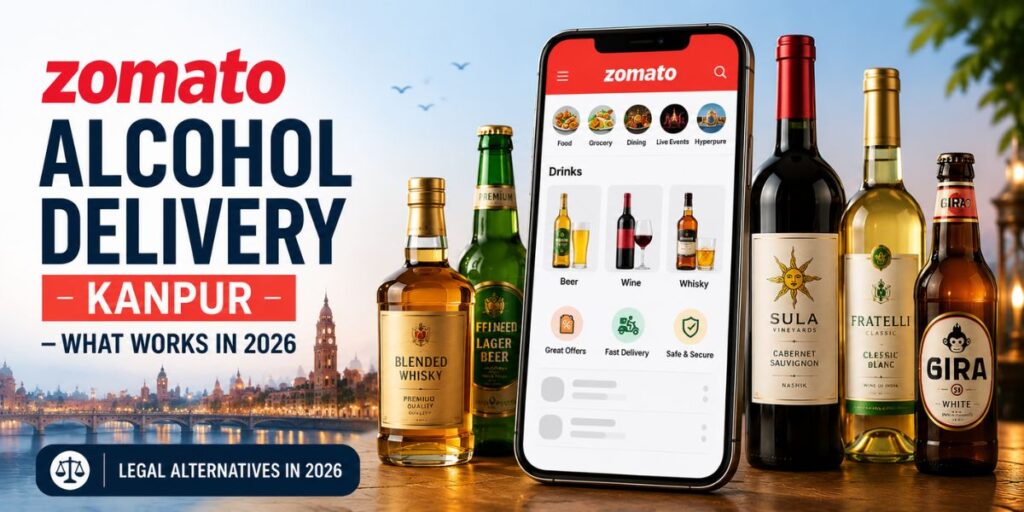 Zomato Alcohol Delivery Kanpur