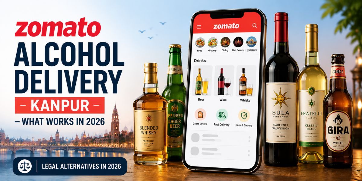 Zomato Alcohol Delivery Kanpur