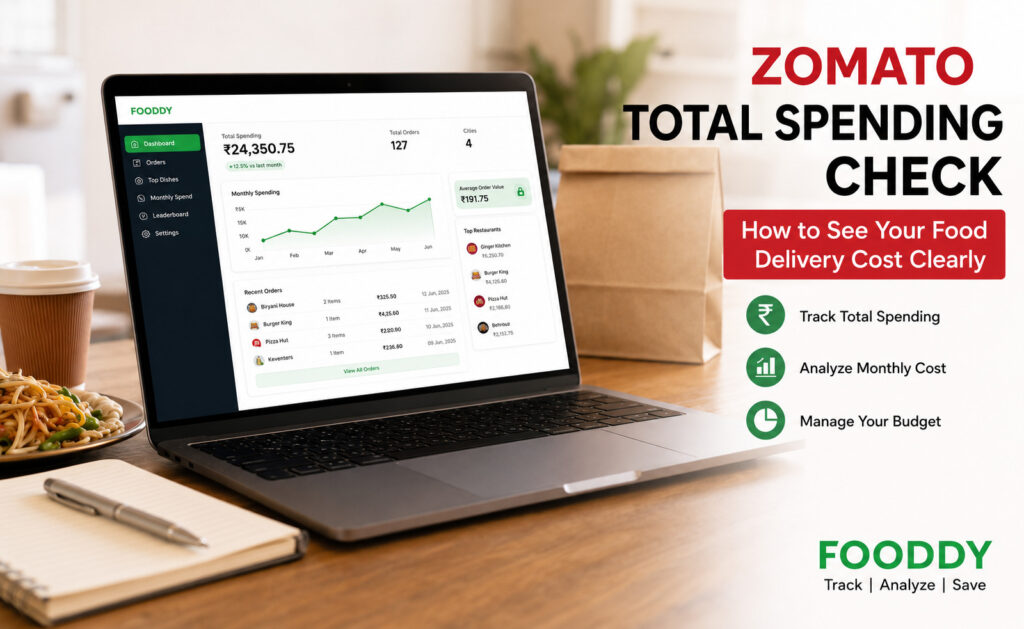 Zomato total spending check