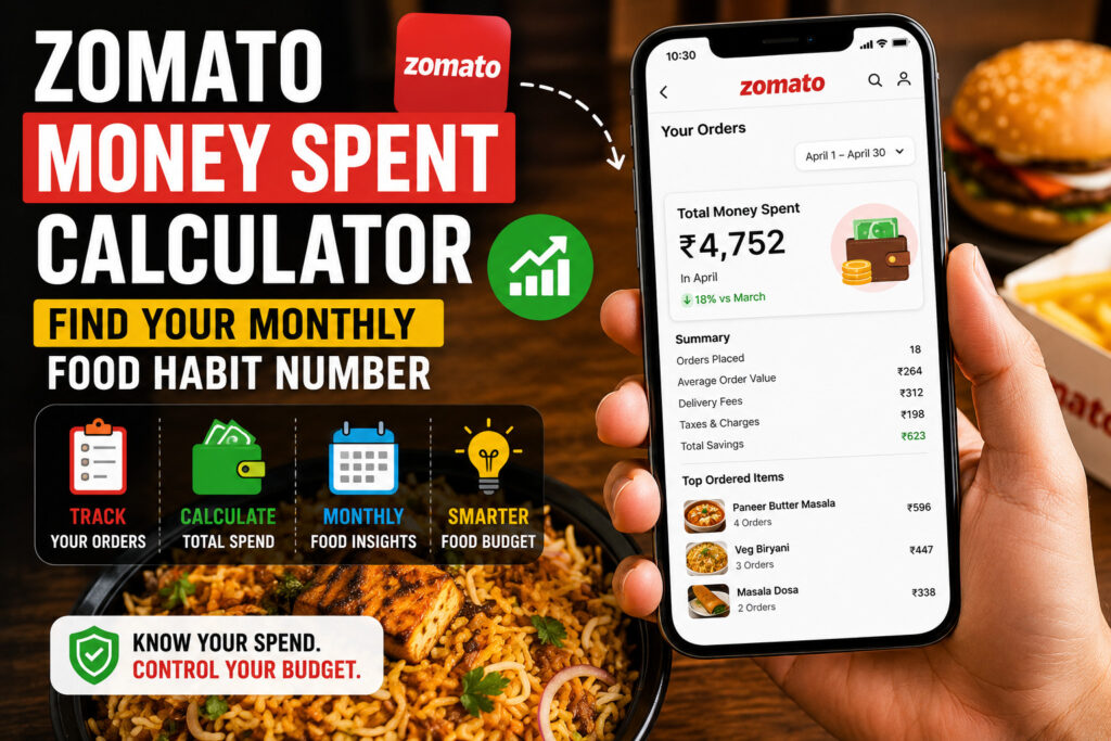 Zomato money spent Calculator