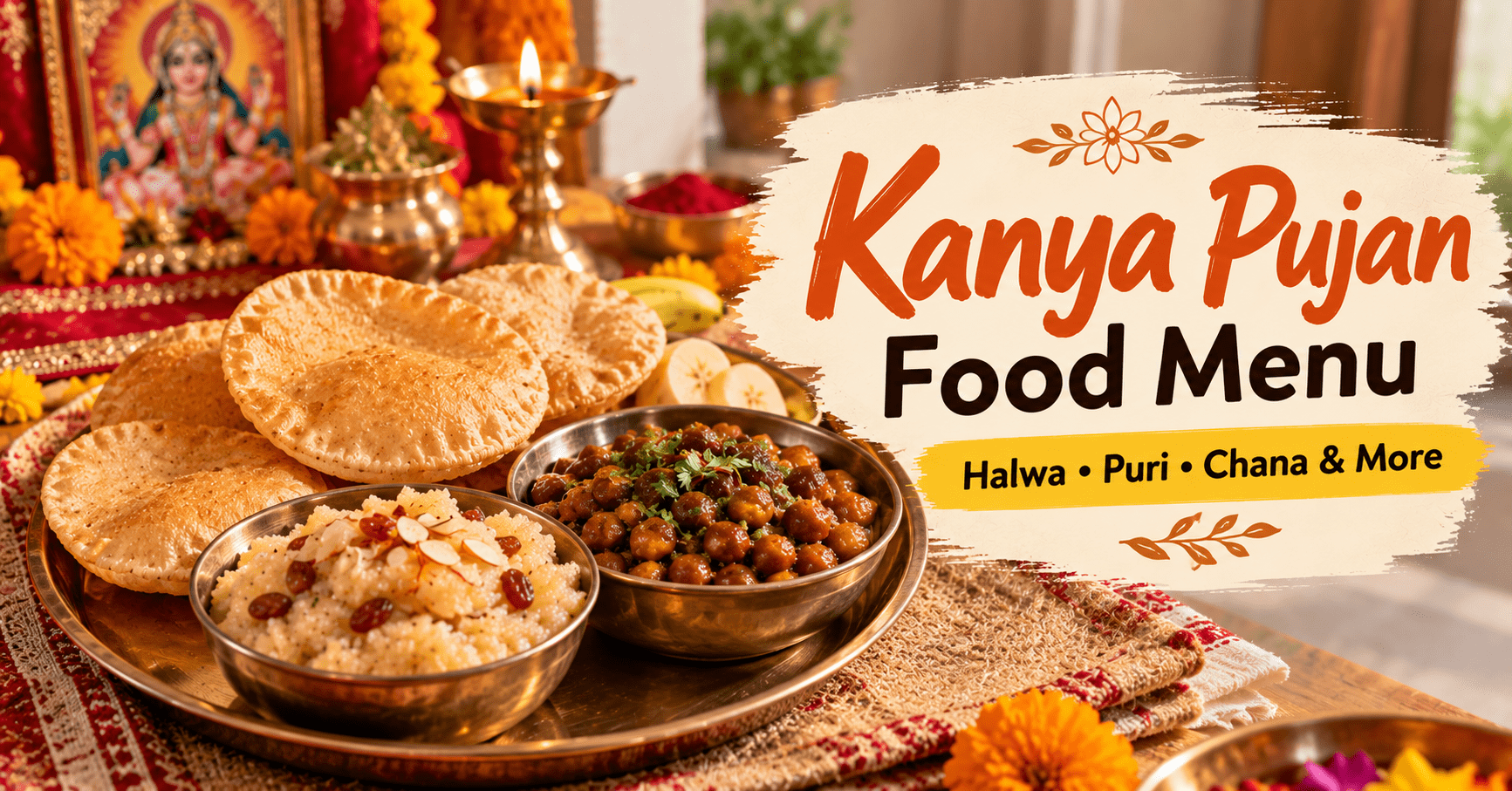 Kanya Pujan food menu