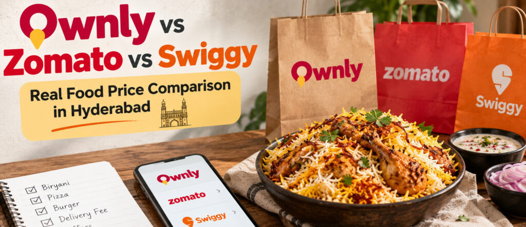 ownly vs zomato vs swiggy